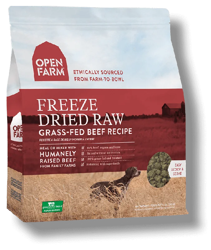- Dog food helps the digestive systemOPEN FARM Grain-Free Freeze-Dried Grass-Fed Beef Recipe for Dogs - Dog food helps the digestive systemOPEN FARM Grain-Free Freeze-Dried Grass-Fed Beef Recipe for Dogs