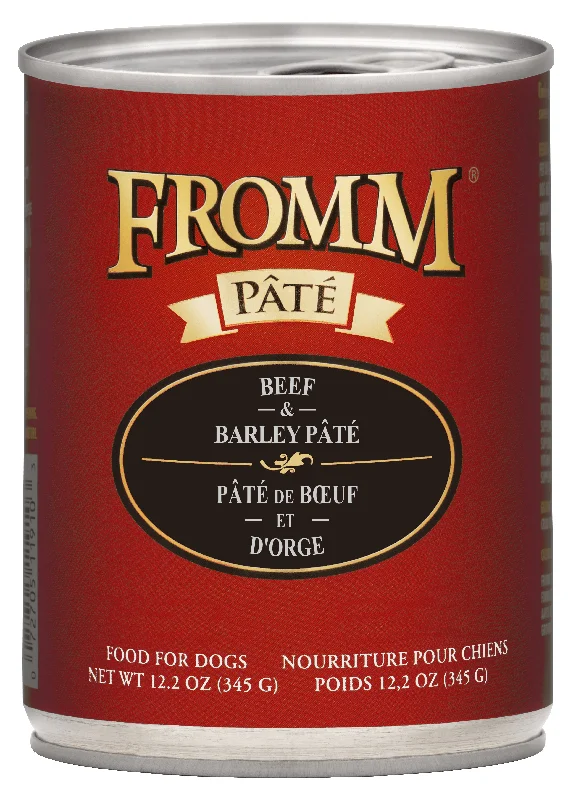 Fromm Grains Dog Can Food, Pate Beef & Barley