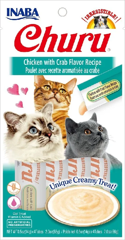 Inaba Churu Purée Chicken With Crab Cat Treat