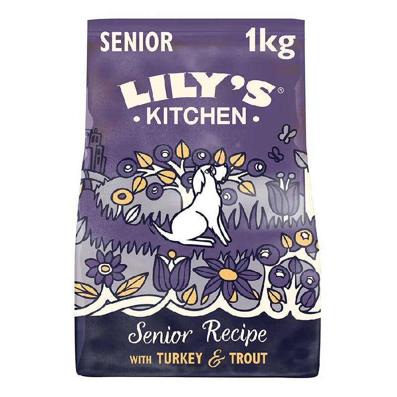 - Dog food discountsLily's Kitchen Turkey & Trout Senior Dry Food 1kgg - pack of 4