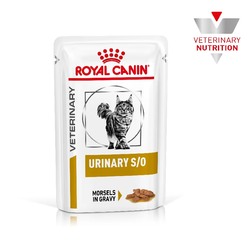 Royal Canin Veterinary Diet Urinary S/O Adult Wet Cat Food Pouches 85g x 12