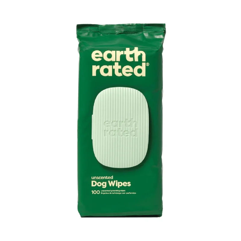 Earth Rated Plant-Based Dog Grooming Wipes 100ct